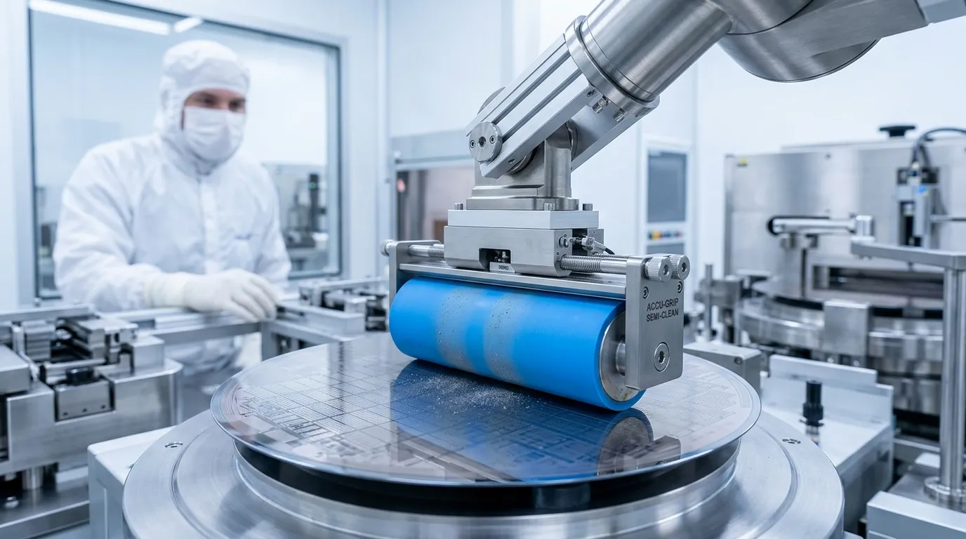 precision cleaning roller for semiconductor industry