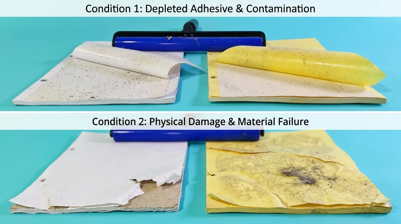 when to replace sticky paper pads