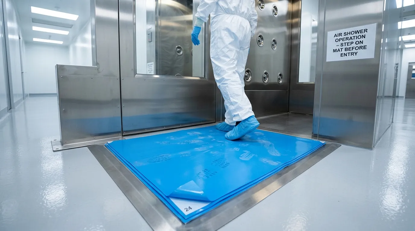 adhesive mat for air shower