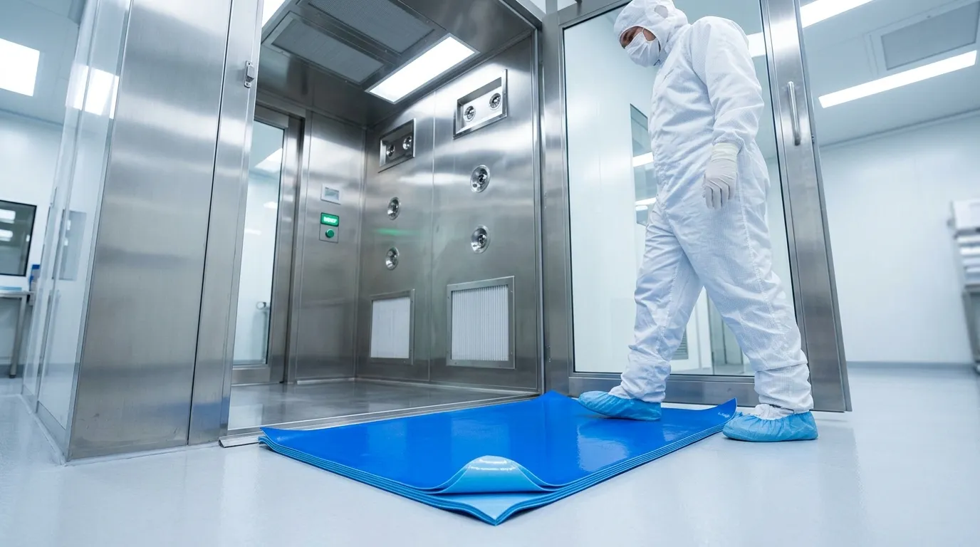 adhesive mat for air shower