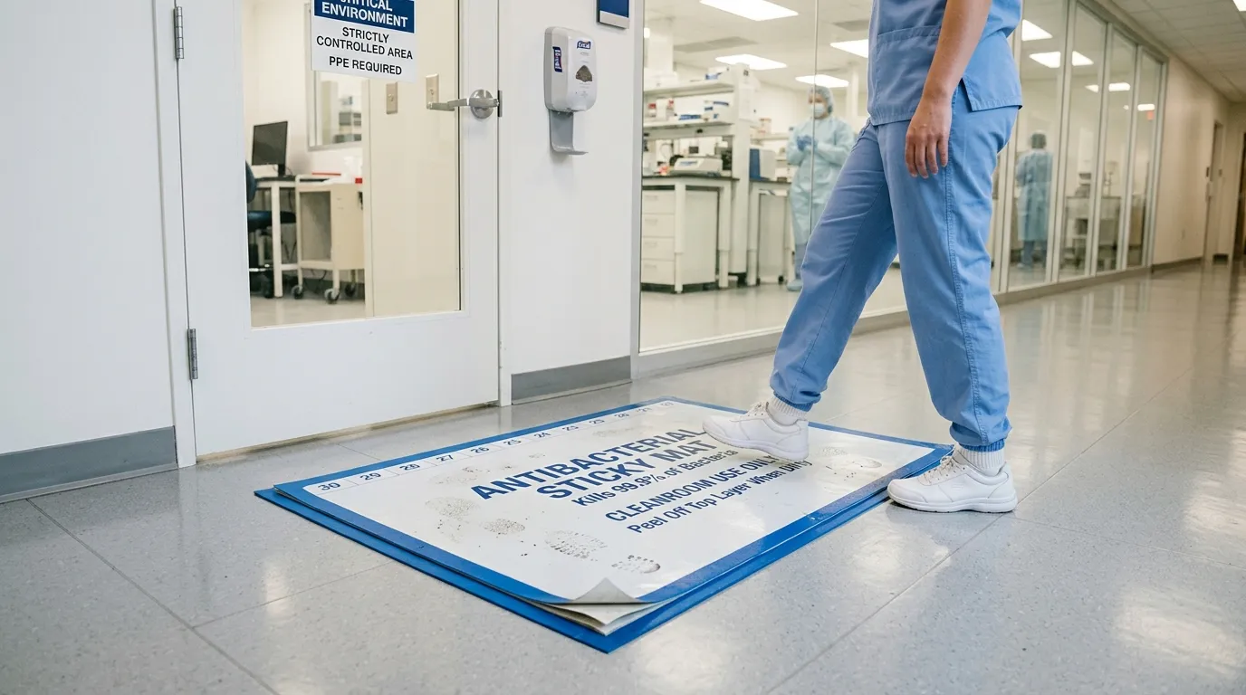 antibacterial sticky mat