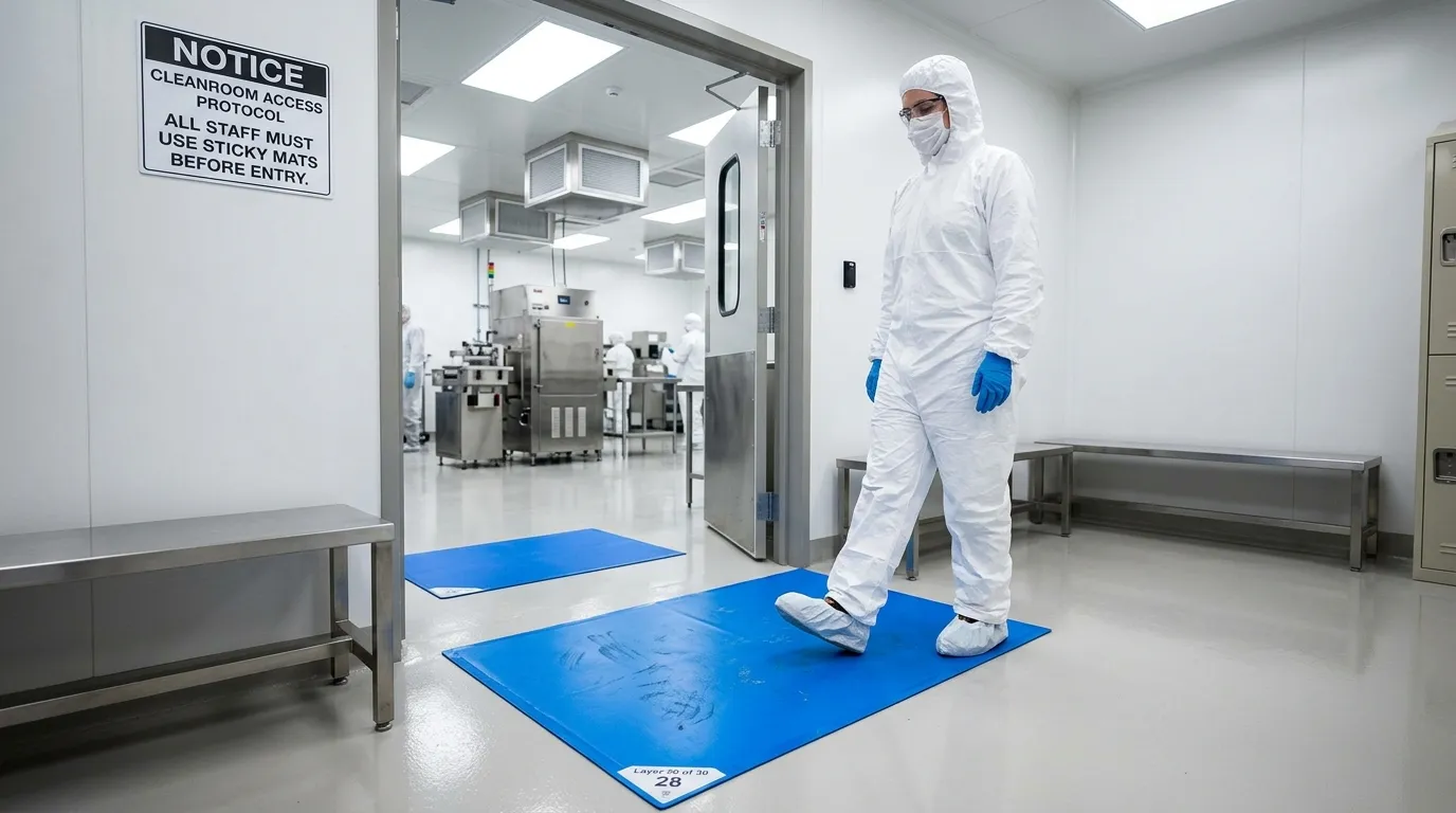 contamination control sticky mat for cleanroom