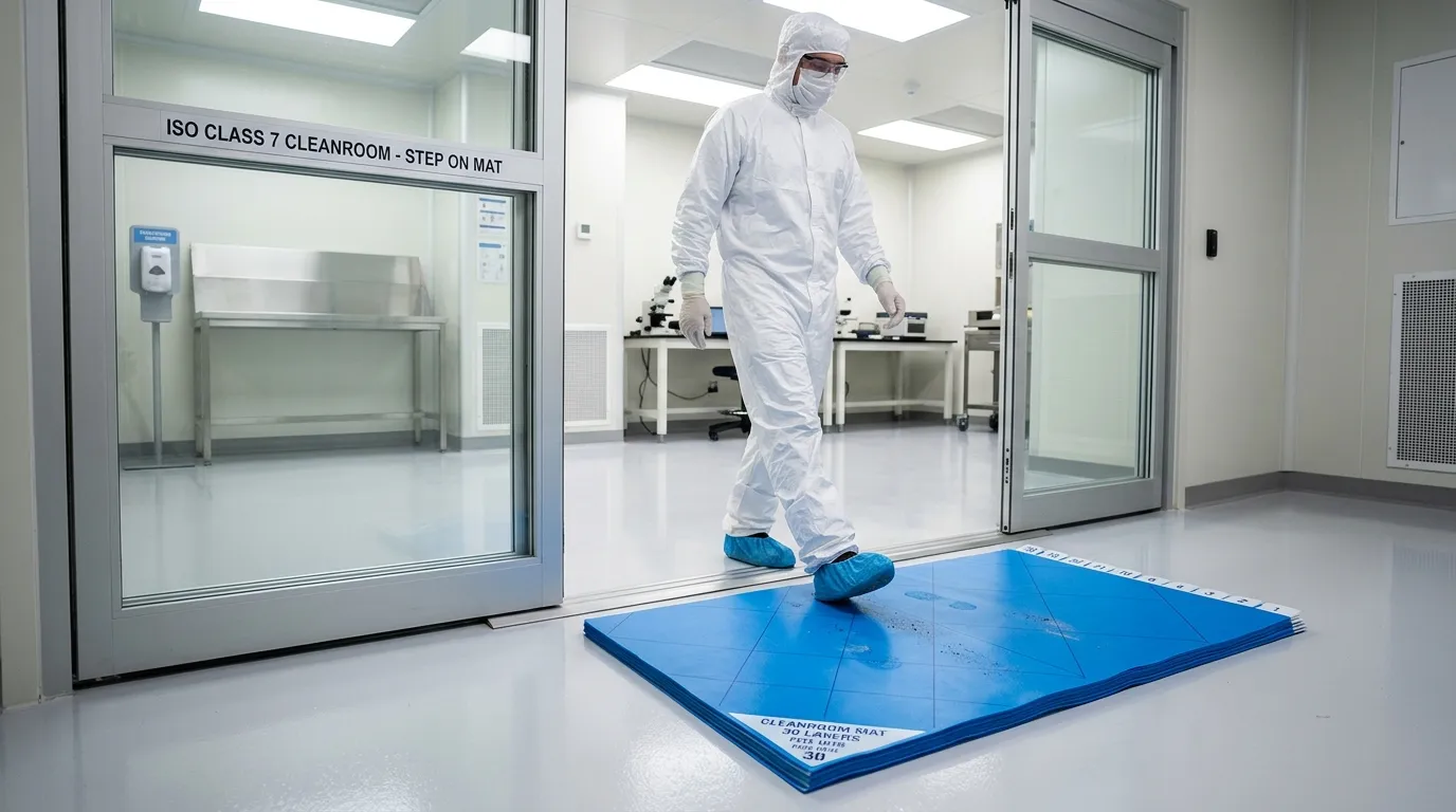 disposable adhesive sticky mat for cleanroom
