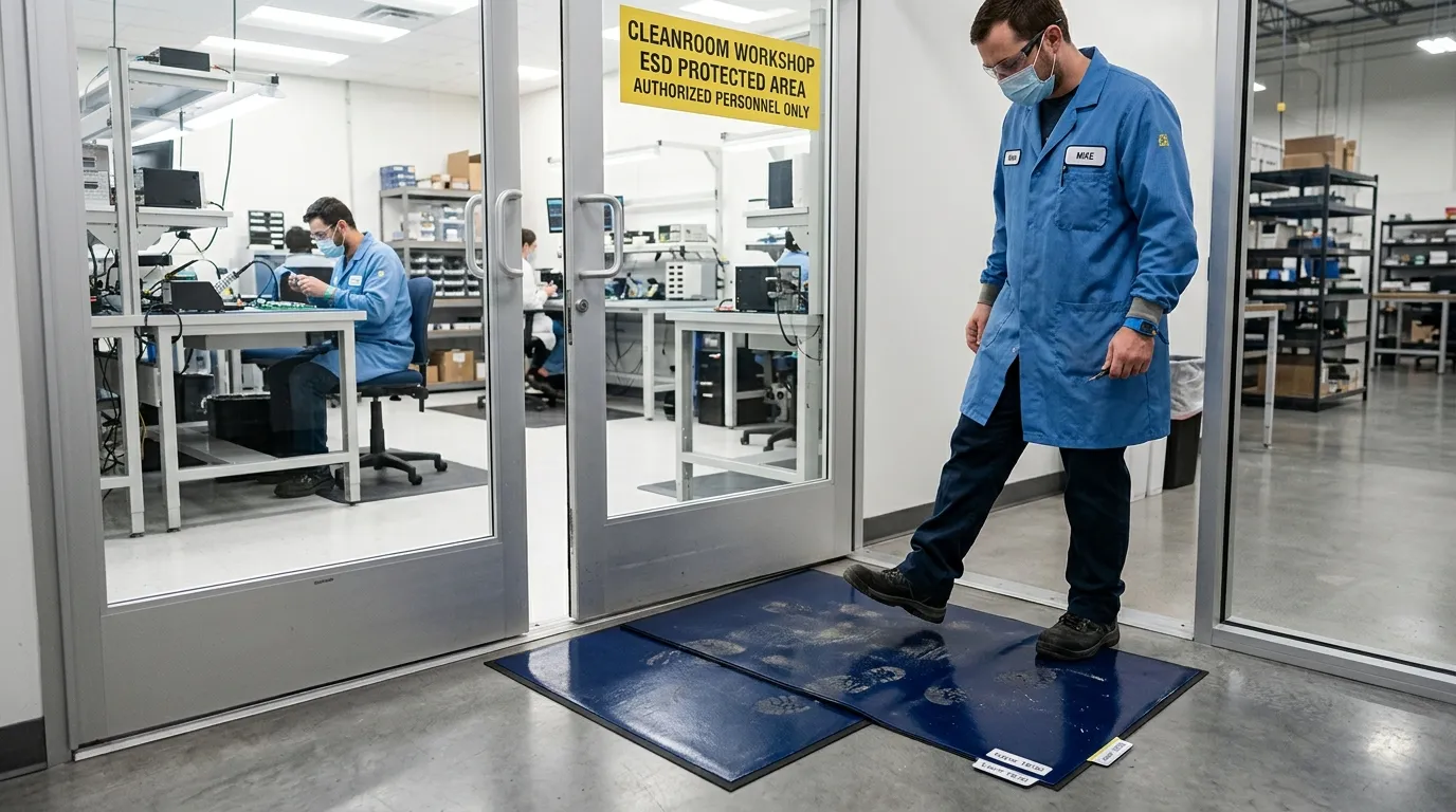 sticky mat for dust free workshop