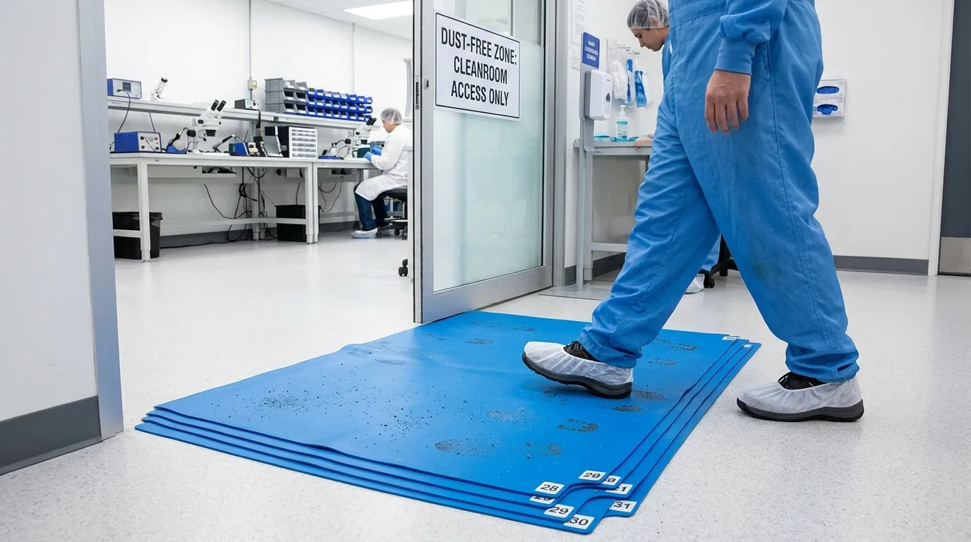 sticky mat for dust free workshop