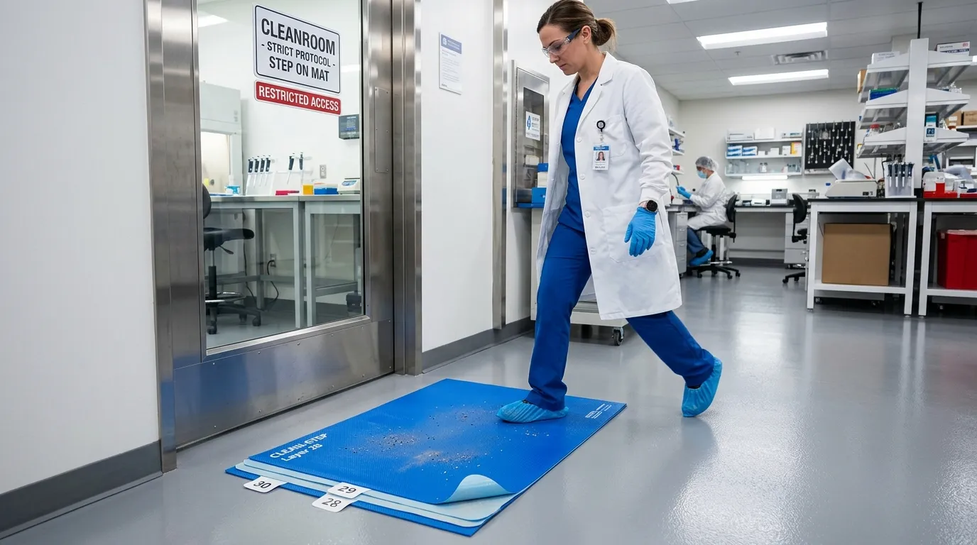 sticky mat for laboratory