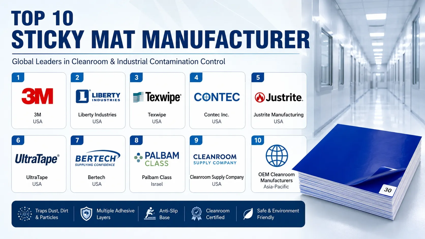 top 10 Sticky Mat manufacturer