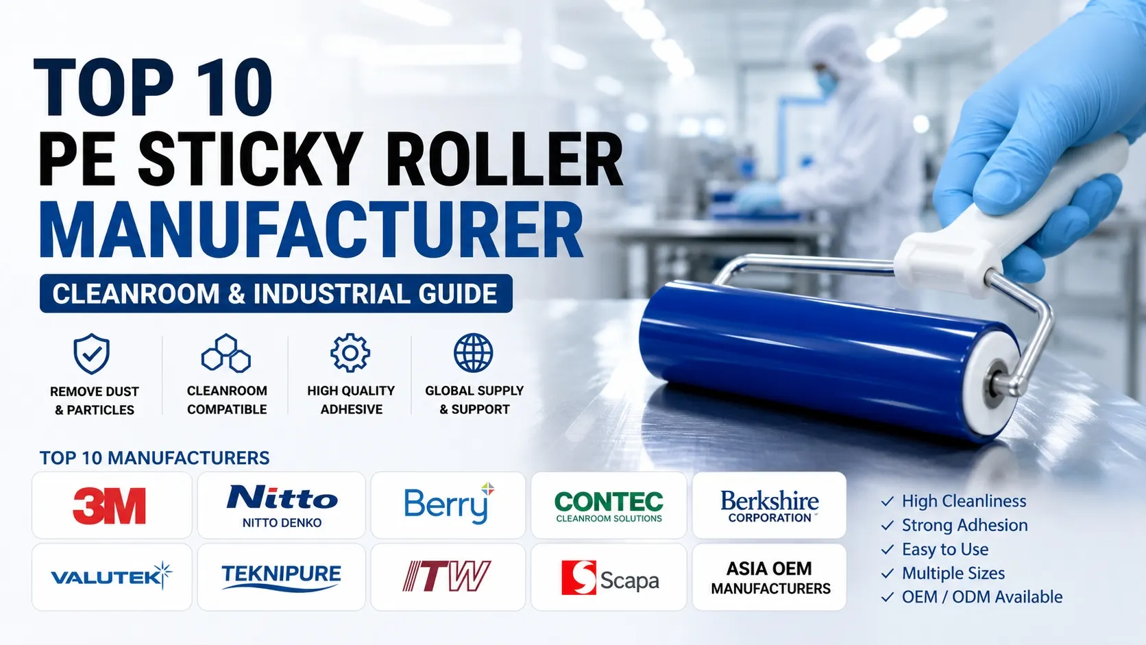 top 10 PE Sticky Roller manufacturer