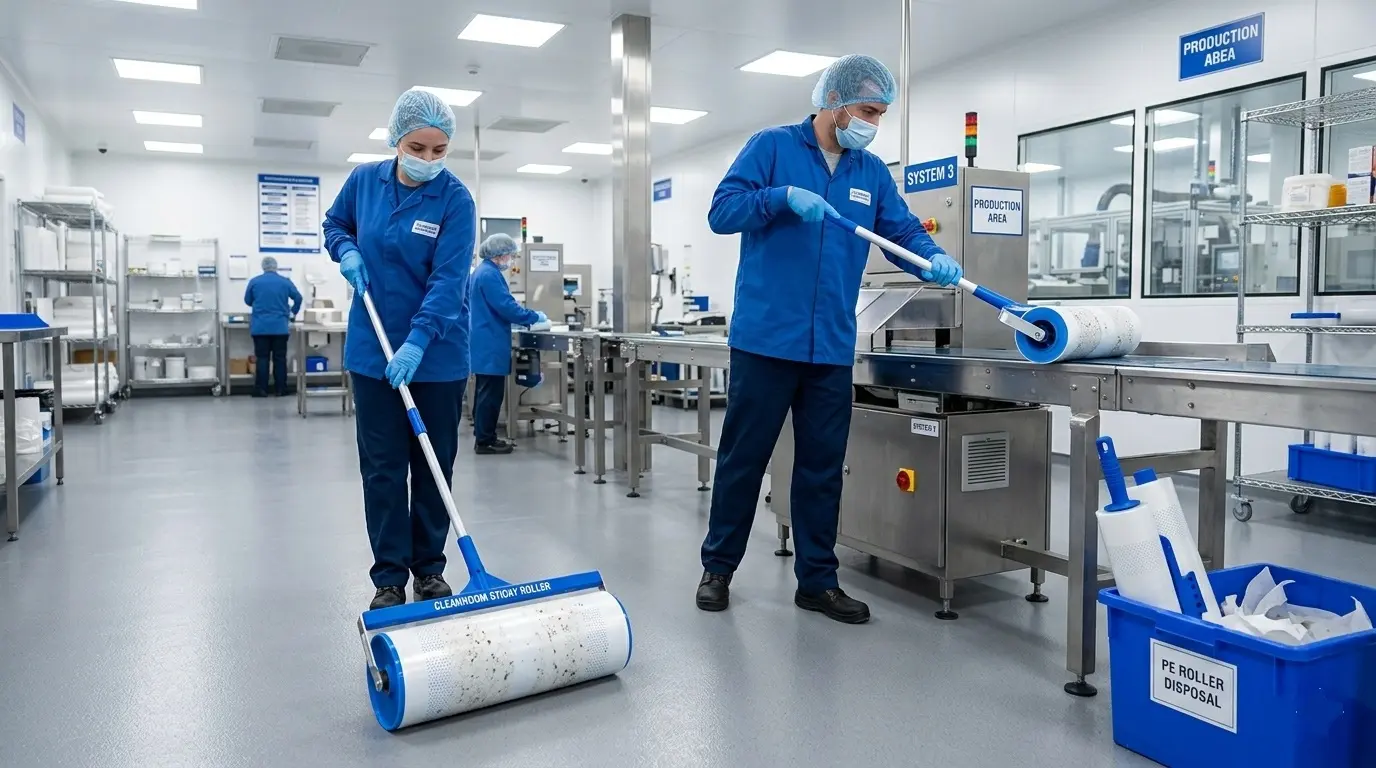 What are the advantages of PE sticky rollers for dust removal