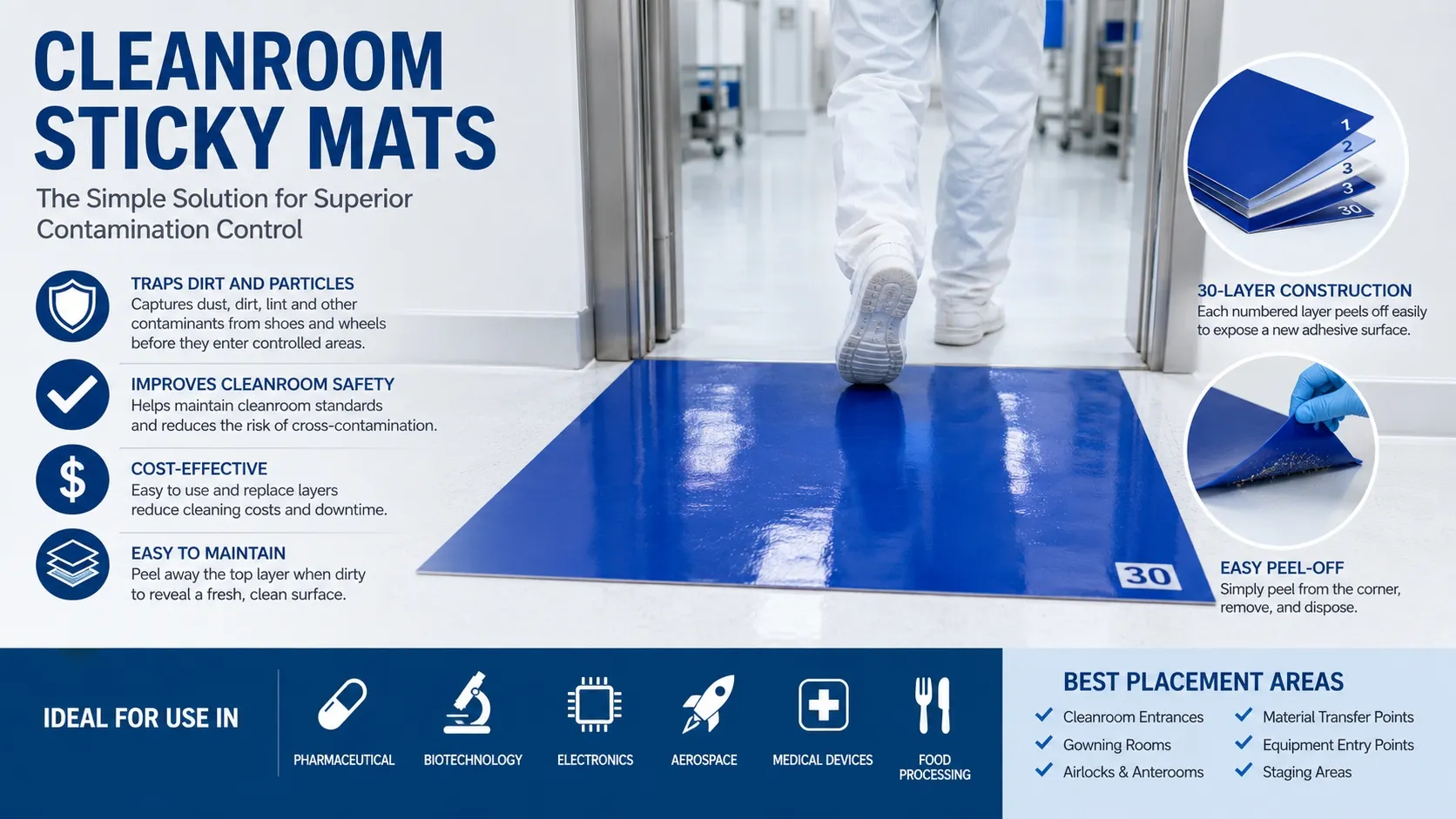 clean room sticky mats