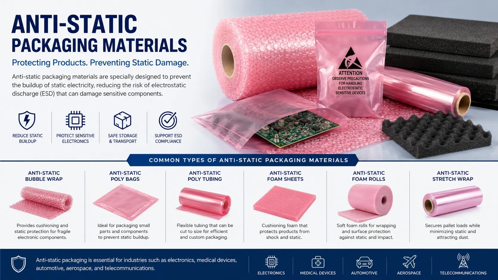 anti static packing material