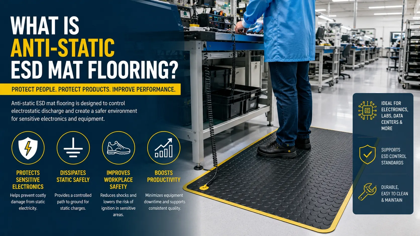 anti static mats floor