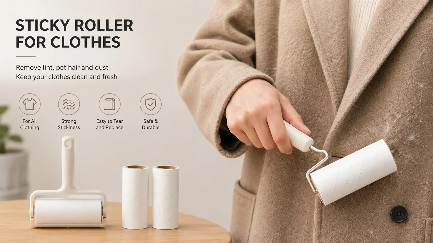 sticky roller for clothes