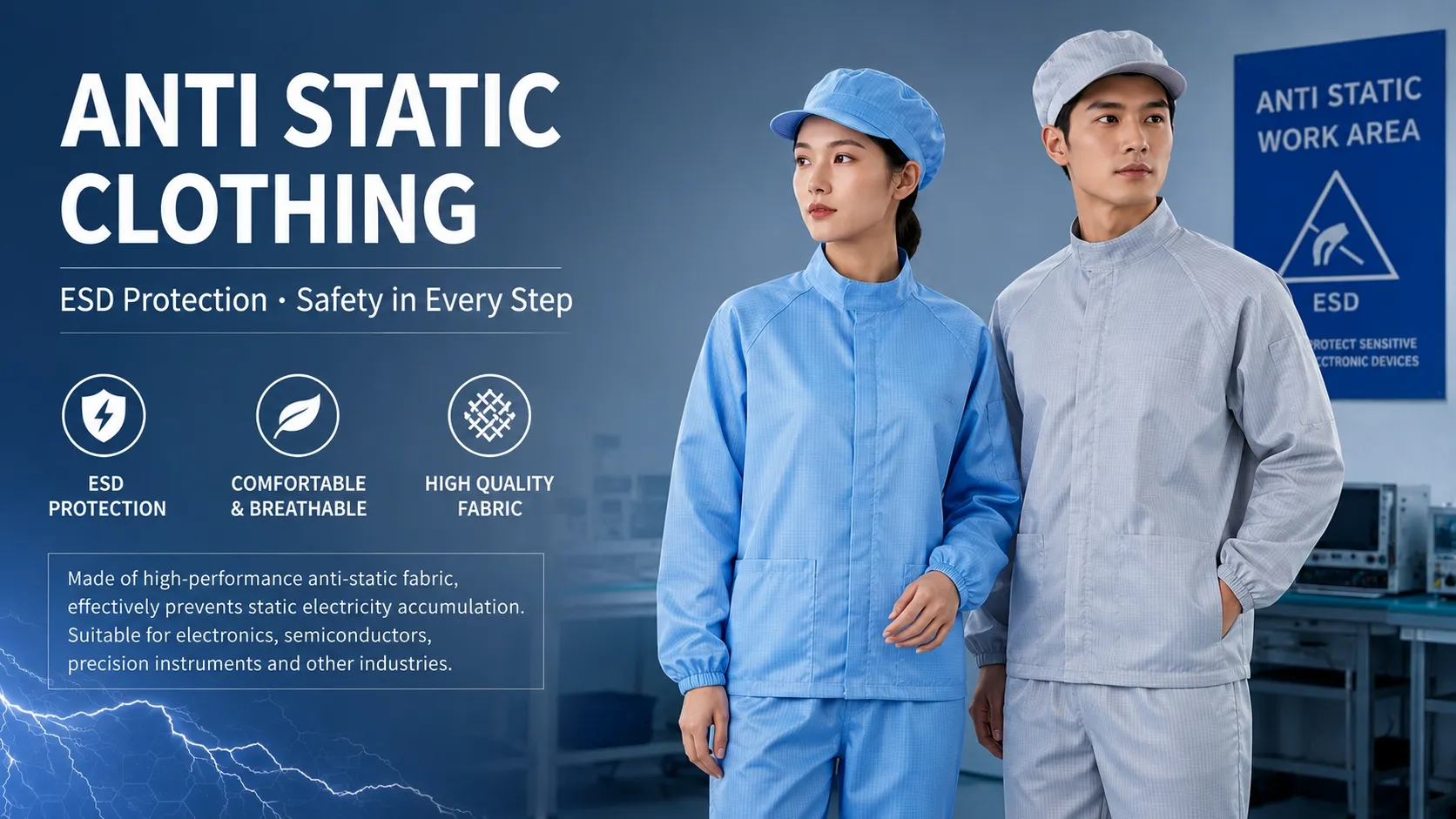 anti static apparel